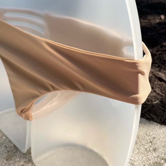 Bettinis Nude Strappy Bikini Bottom Size M Lowrise Surfer Free People Cheeky - Picture 5 of 7